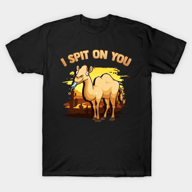 Cute & Funny I Spit On You Llama Pun Llama Lovers T-Shirt by theperfectpresents